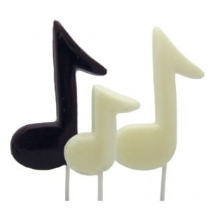 Musical note lollipops Musical note lollipops