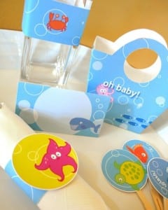 paperandcake Some themed items from their Underwater Themed Baby Shower