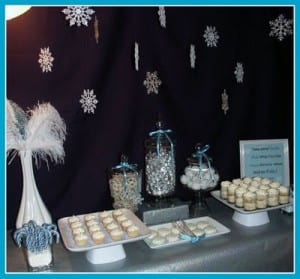 Let it snow The dessert and favor bar