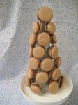 chocolate macaron tower