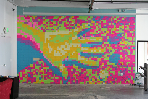 How Great Is Post It Note Art For A Party Catch My Party How Great Is Post It Note Art For A Party Catch My Party