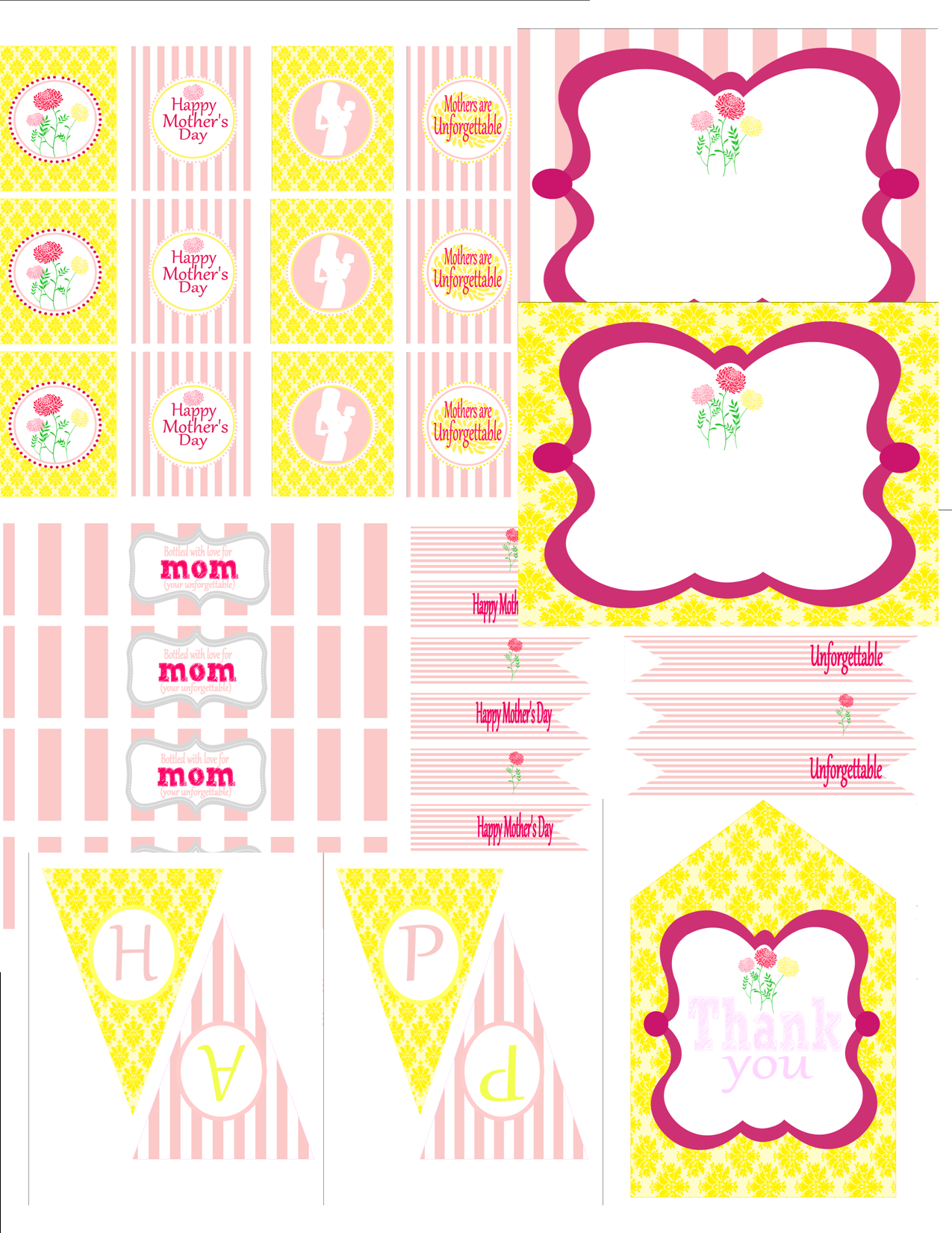 FREE Mother s Day Party Printables From 9 To 5 Mom Catch My Party