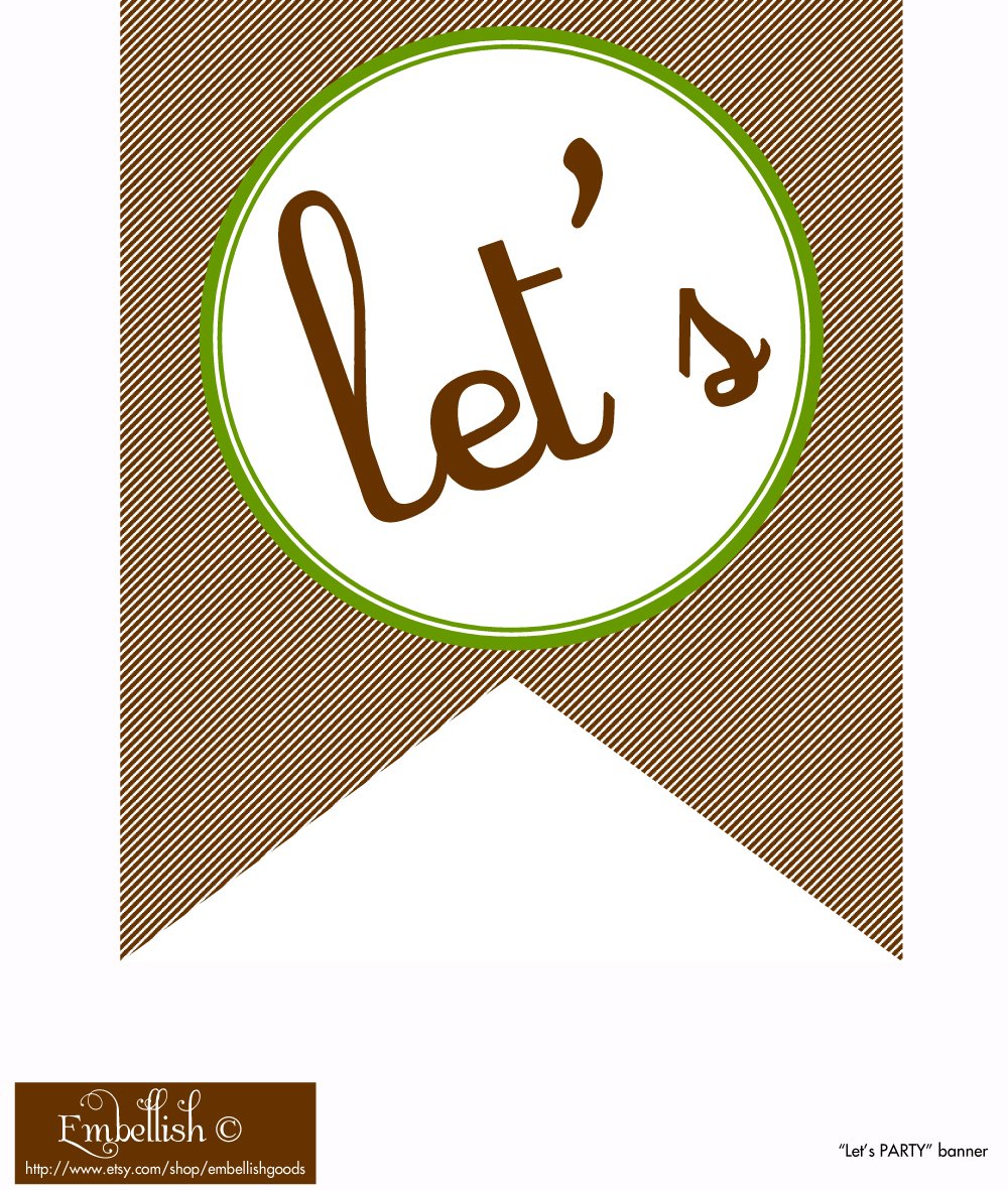 FREE Gray and Green Party Printables From Embellish - The Catch My ...