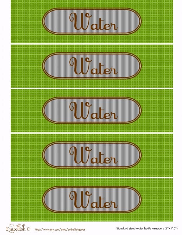 FREE Gray and Green Party Printables From Embellish - The Catch My ...