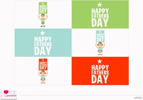 Download these fun Father's Day printables - labels