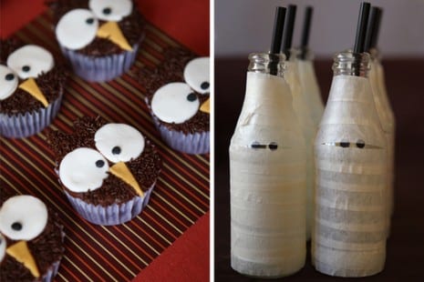 halloween-cupcakes-and-mummy-drinks
