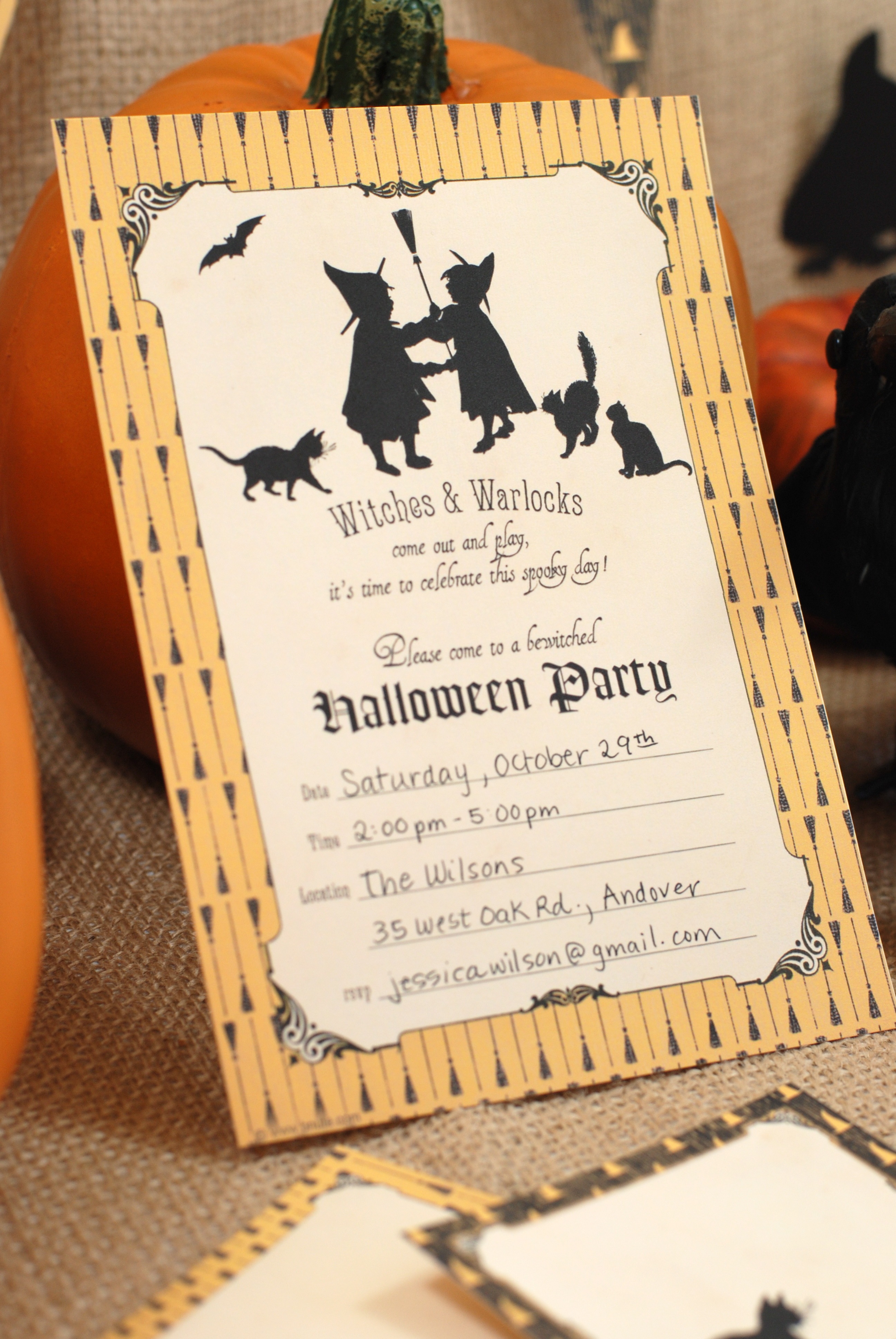 templates for invitations free printable halloweeen