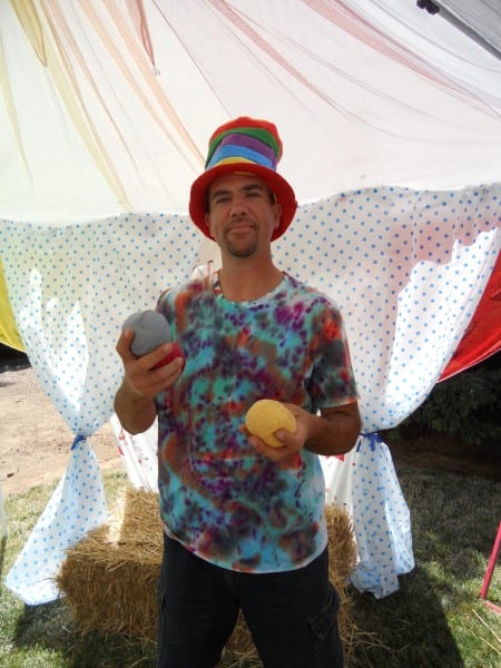My husband, the juggler