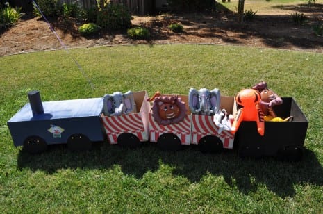 homemade circus train