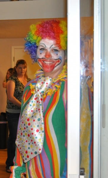 My friend as the clown
