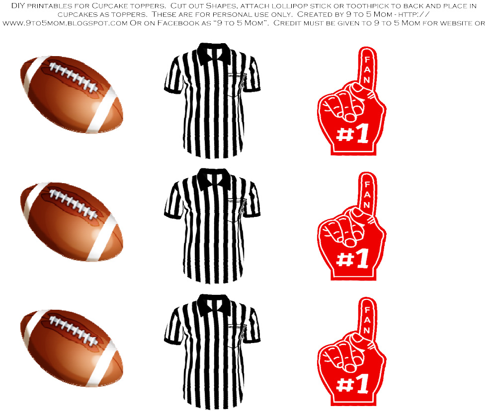 FREE Football Tailgater Printables from 9 to 5 Mom Catch My Party