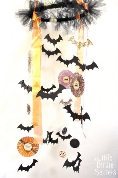halloween chandelier decoration tutorial