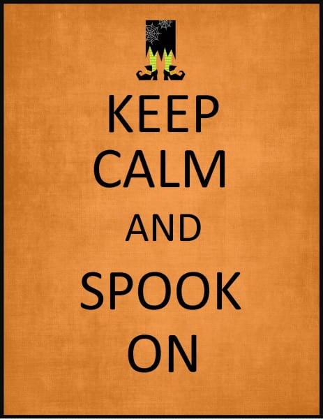keep calm and spook on