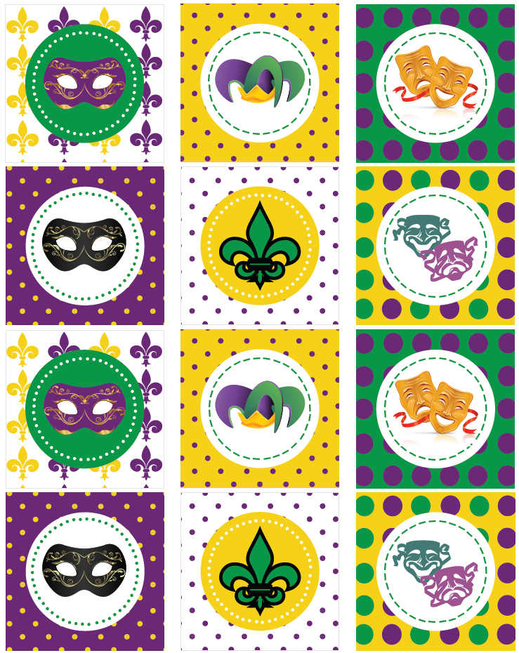 FREE Mardi Gras Printables from Wanessa Carolina Creations | Catch My Party