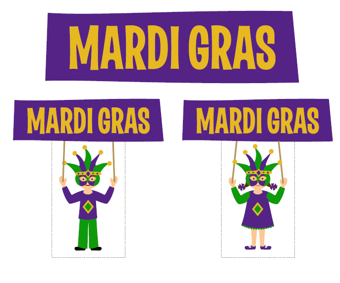 FREE Mardi Gras Printables from Love Party Printables Catch My Party