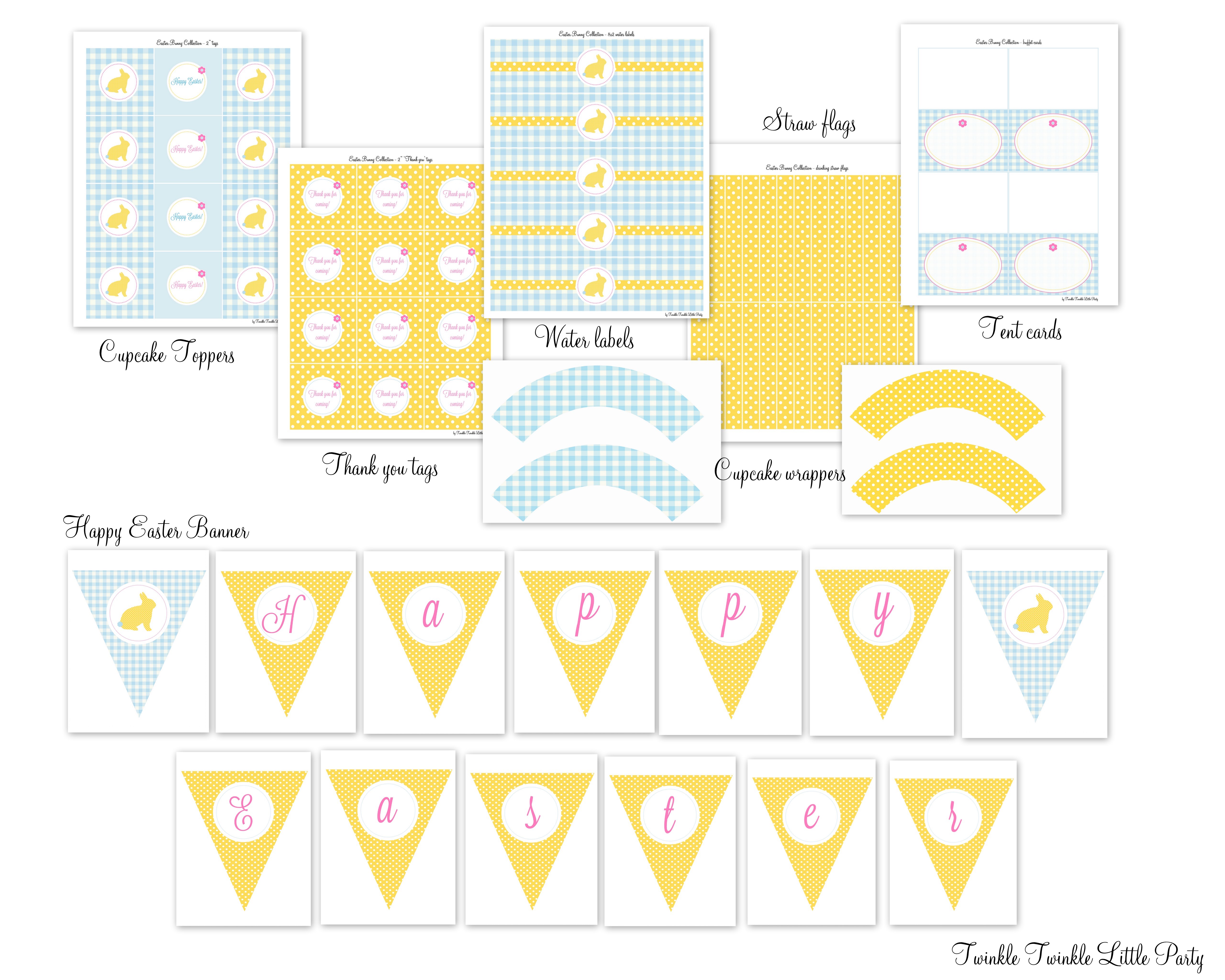 FREE Easter Printables From Twinkle Twinkle Little Party Catch My Party