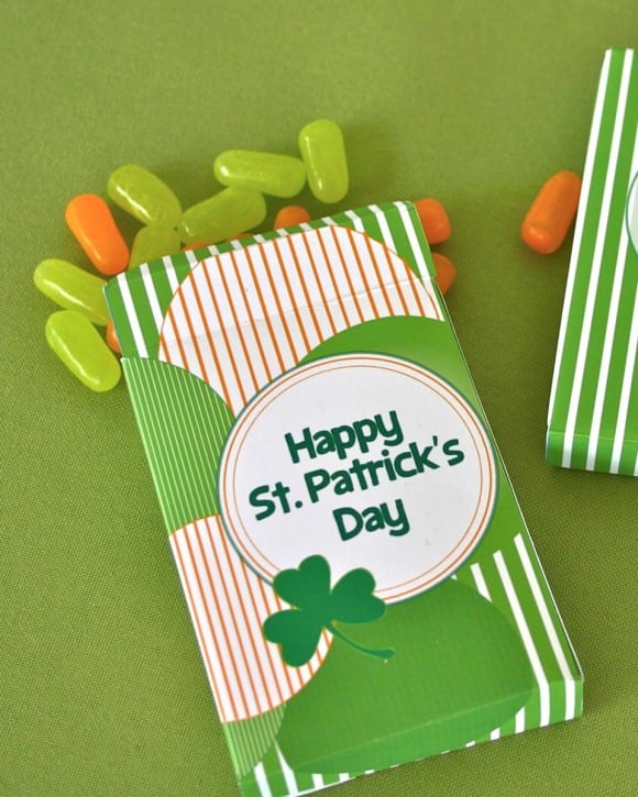 St. Patrick's Day Playing Card size Favor Box