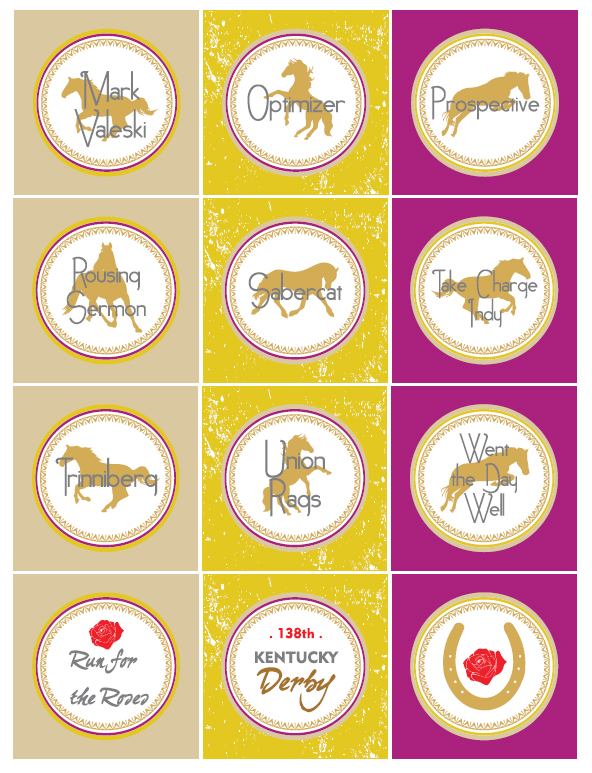 Free Kentucky Derby Party Printables From Wanessa Carolina Creations Catch My Party