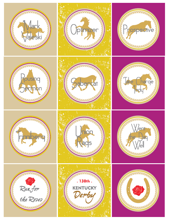 FREE Kentucky Derby Party Printables from Wanessa Carolina Creations