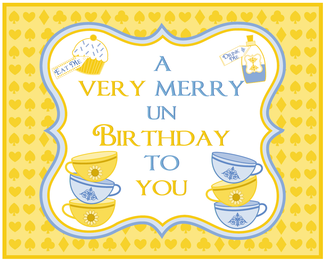 FREE Alice In Wonderland Tea Party Printables | Catch My Party