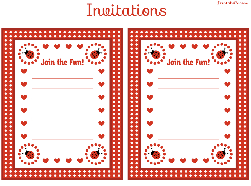 FREE Ladybug Party Printables Catch My Party