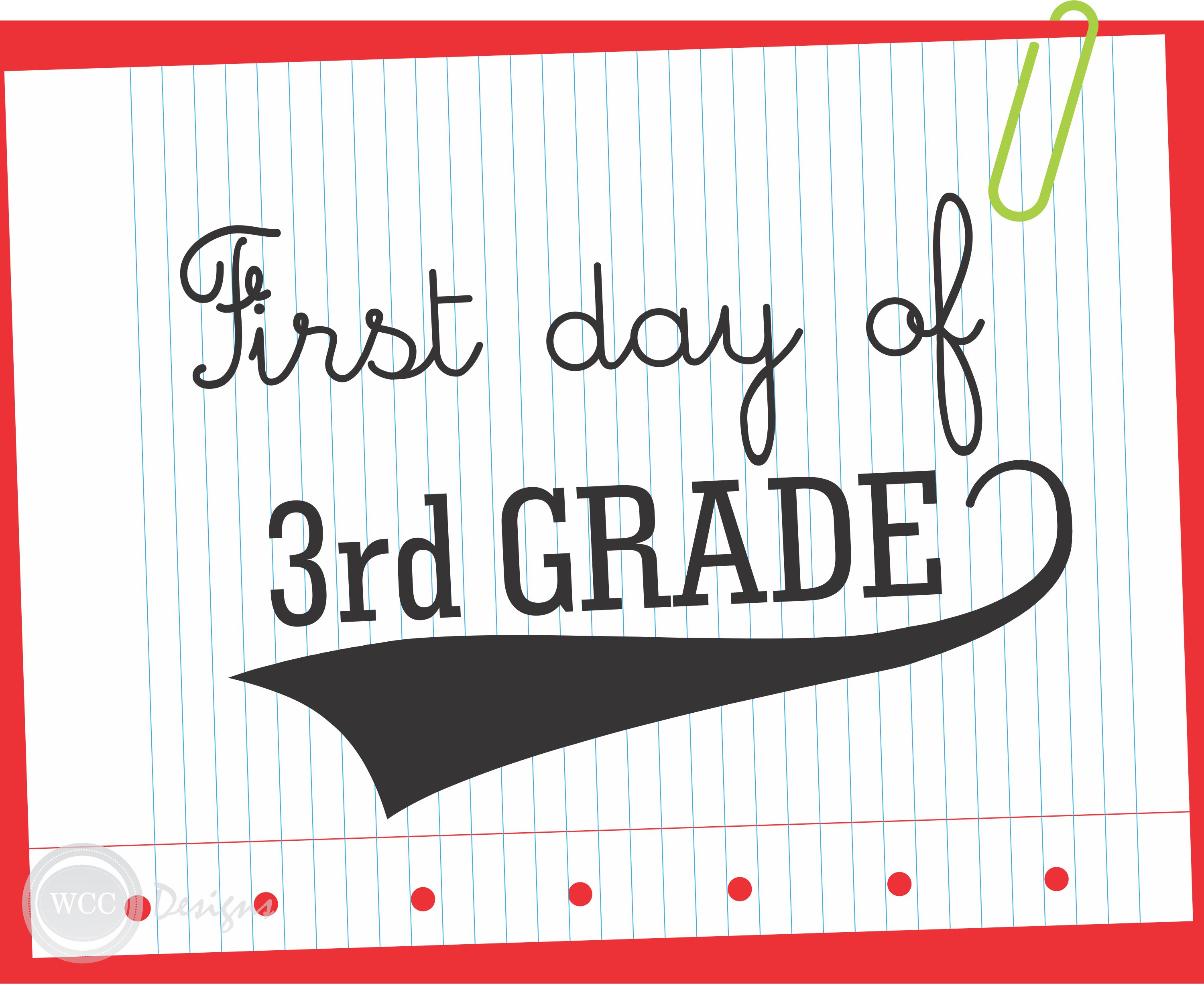 FREE First Day Of School Printable Signs From WCC Designs Catch My Party