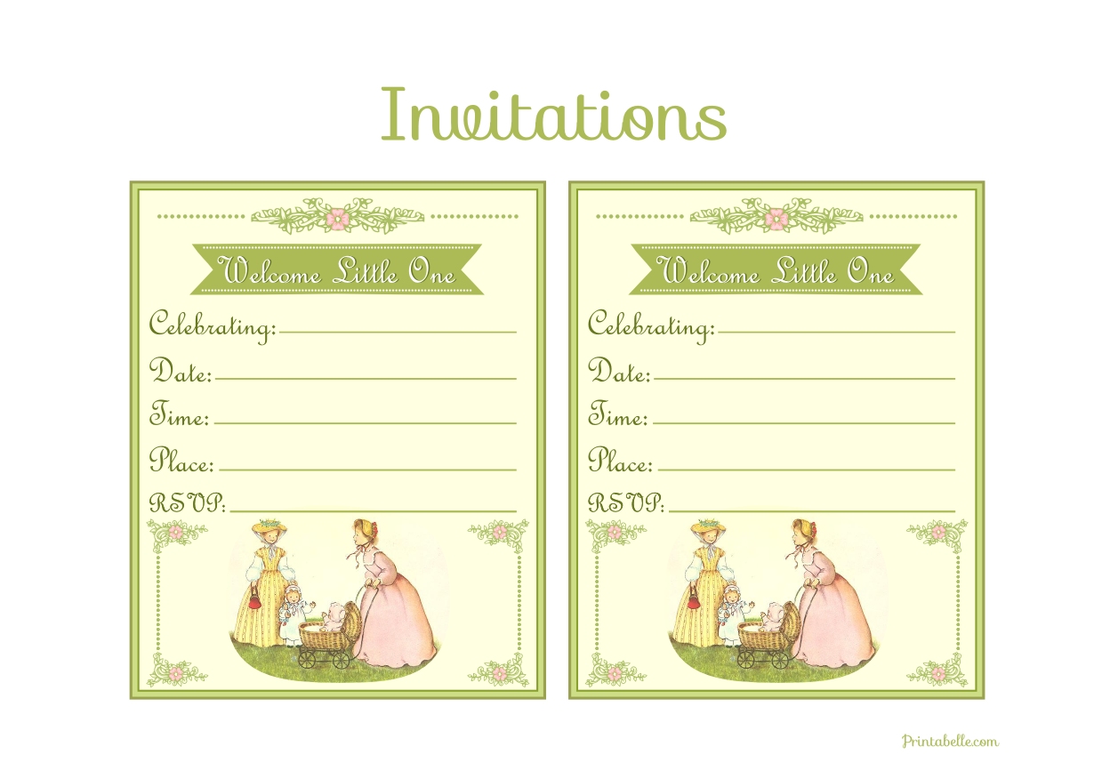FREE Vintage Baby Shower Printables Catch My Party