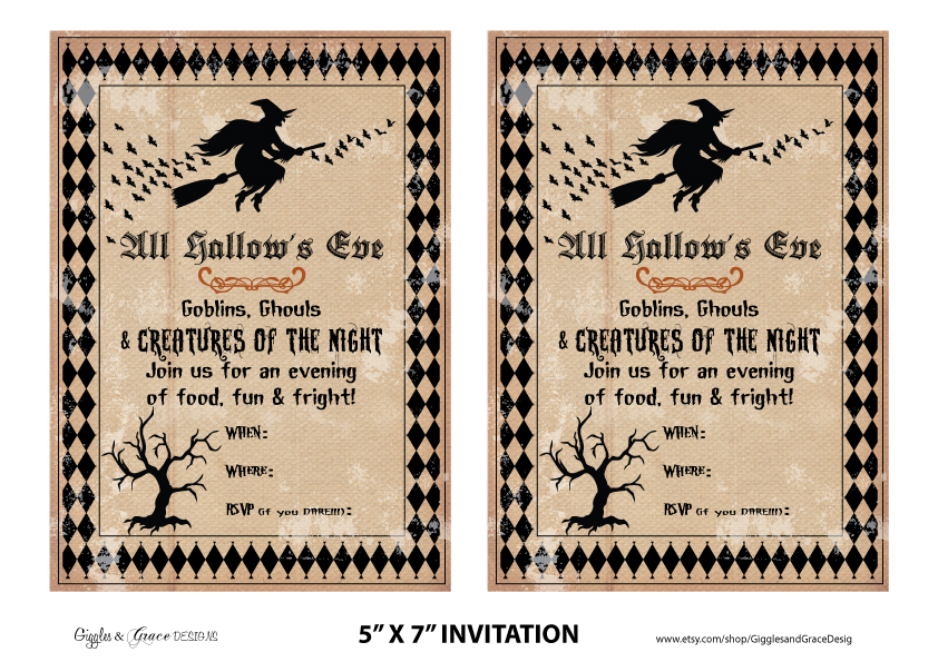 Free Halloween Party Printables From Giggles Grace Designs Catch My Party