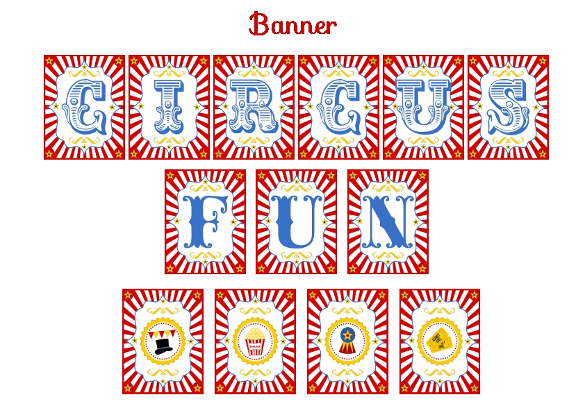 Download These Free Circus Printables For A Fun Party Catch My Party