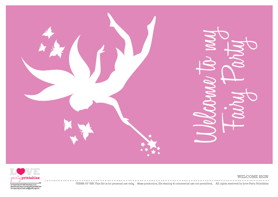 free-printable-fairy-birthday-party-welcome-sign - The Catch My Party ...