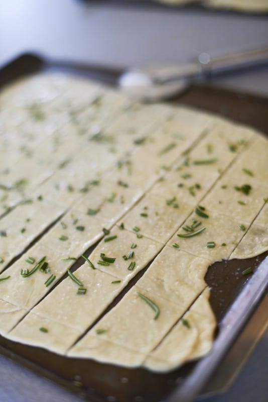 Homemade Rustic Cracker Recipe Cutting our rustic crackers