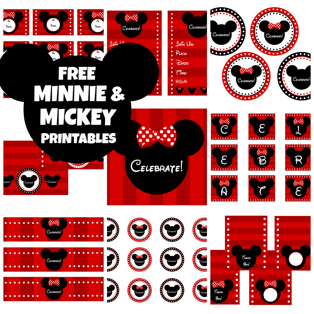 Free Mickey Birthday Party Printables