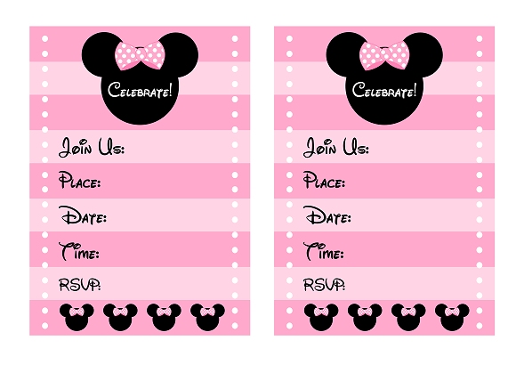 FREE PINK Minnie Mouse Birthday Party Printables from Printabelle