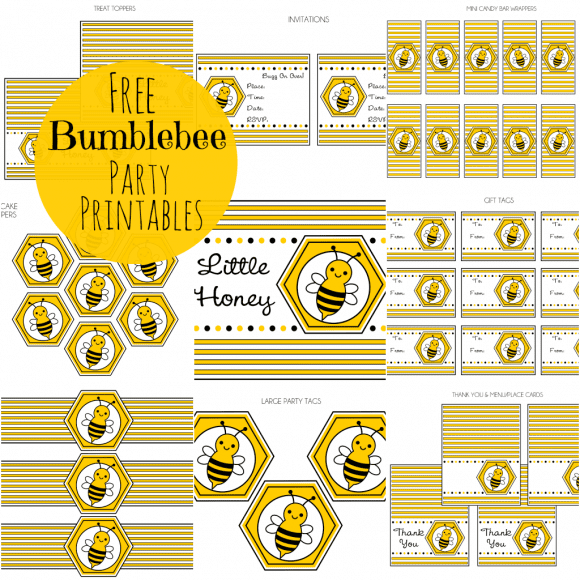 free-bumble-bee-party-printables