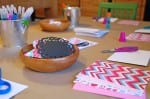 Valentine Card Making Table Doily