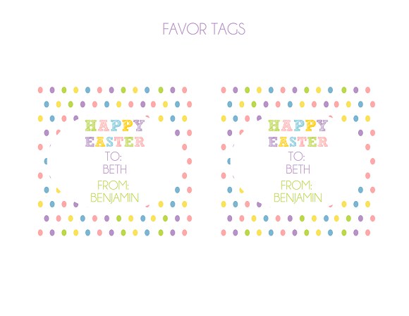FREE Easter Party Printables  - Party Favor Tags
