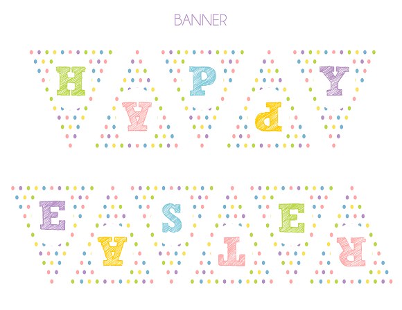 FREE Easter Party Printables  - Banner