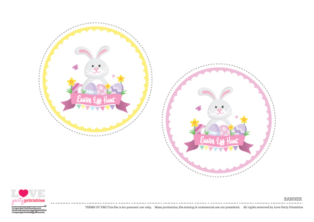 Download These Free 'Stay at Home' Easter Egg Hunt Printables - Banner 