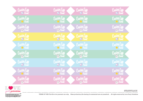 Download These Free 'Stay at Home' Easter Egg Hunt Printables - Straw Flags