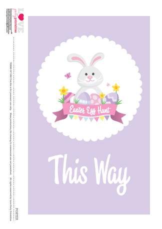 Download These Free 'Stay at Home' Easter Egg Hunt Printables - Poster