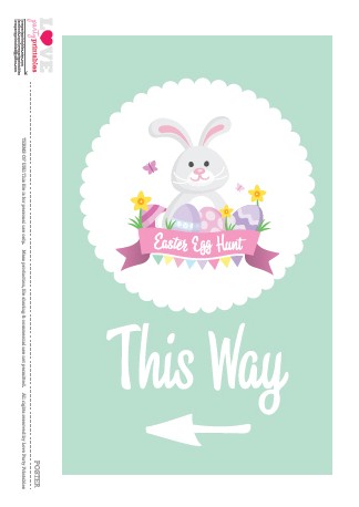 Download These Free 'Stay at Home' Easter Egg Hunt Printables - Poster