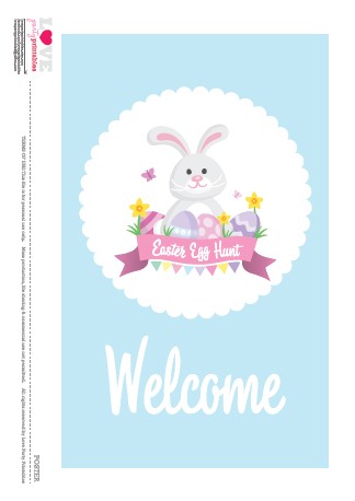 Download These Free 'Stay at Home' Easter Egg Hunt Printables - Poster