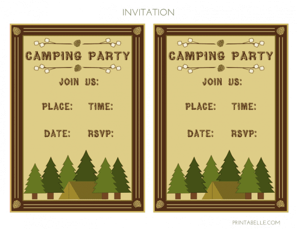 free-camping-party-printables