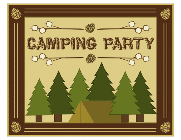 Free 'Shelter in Place' Camping Printables - Poster