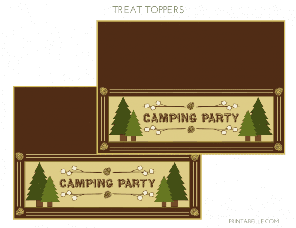 Free 'Shelter in Place' Camping Printables - Treat Toppers