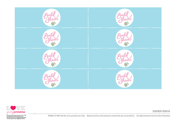 FREE Bridal Shower Party Printables From Love Party Printables Catch 