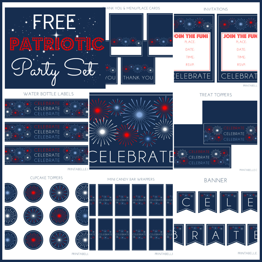 FREE Patriotic Party Printables Catch My Party