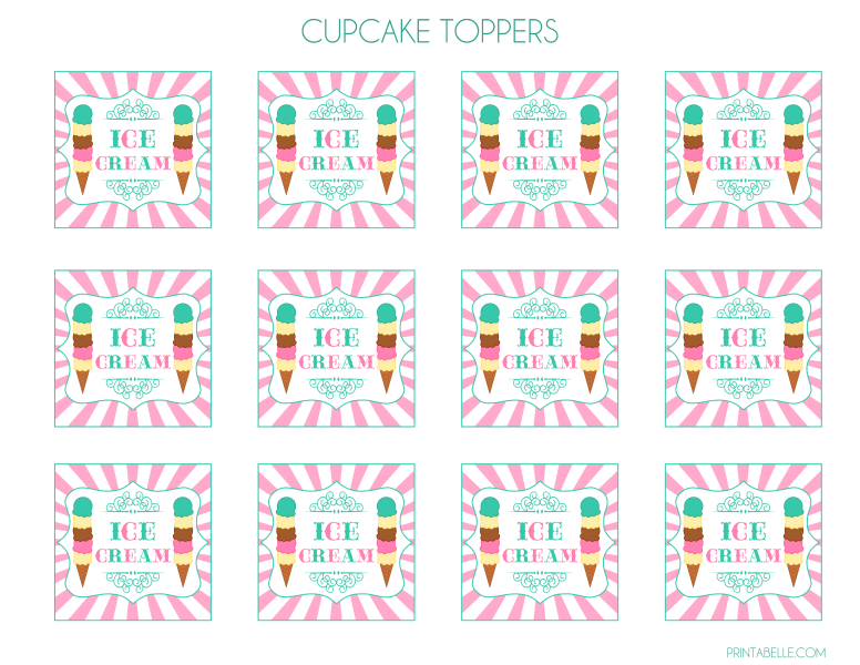 FREE Ice Cream Party Printables Catch My Party