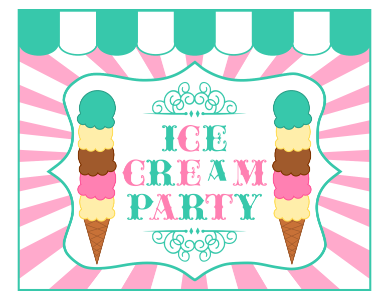 FREE Ice Cream Party Printables from Printabelle Perfect for Summer