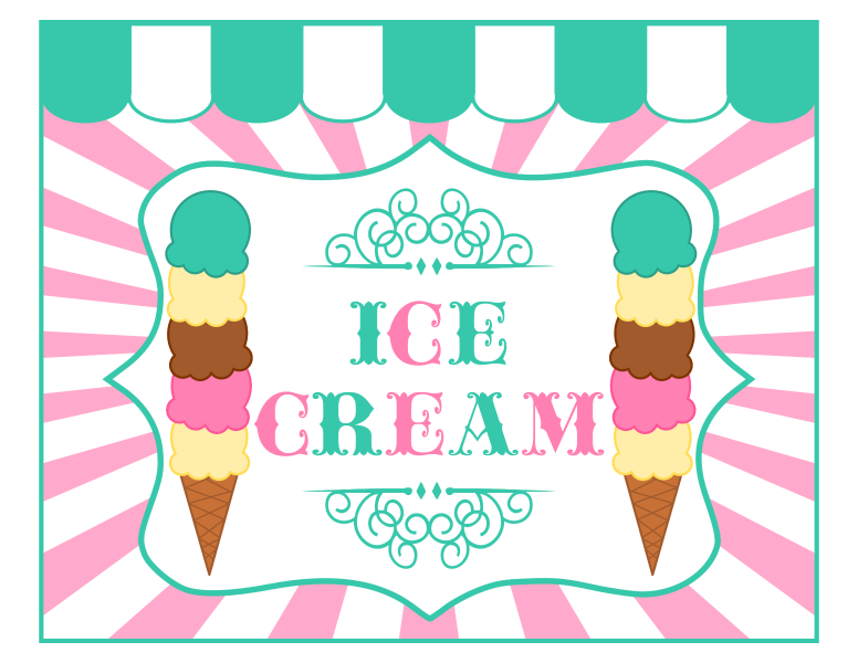 FREE Ice Cream Party Printables From Printabelle Perfect For Summer 